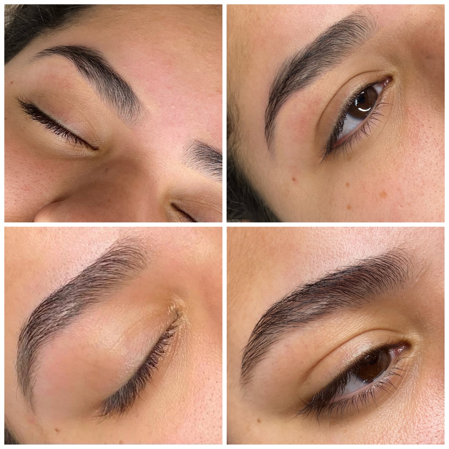 Cliente de rehabilitación de cejas por primera vez